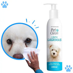 Limpa Lágrimas PetClean™ | Para Cachorro e Gato