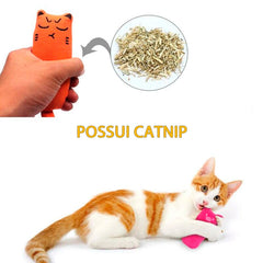 Pelúcia BrincGato com Catnip | Para Gato - BonoPet